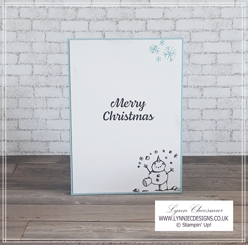 Back of a Front Step Fold Christmas card featuring Celebrate with Tags bundle