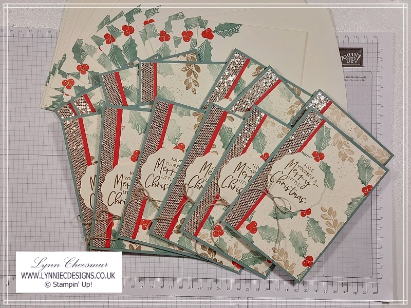 Simple Christmas cards featuring Merriest Moments and Framed & Festive by Stampin' Up!