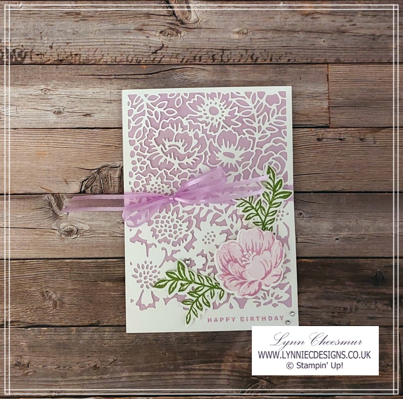 Birthday card using Two-Tone Flora and Something Special bundles by Stampin' Up!