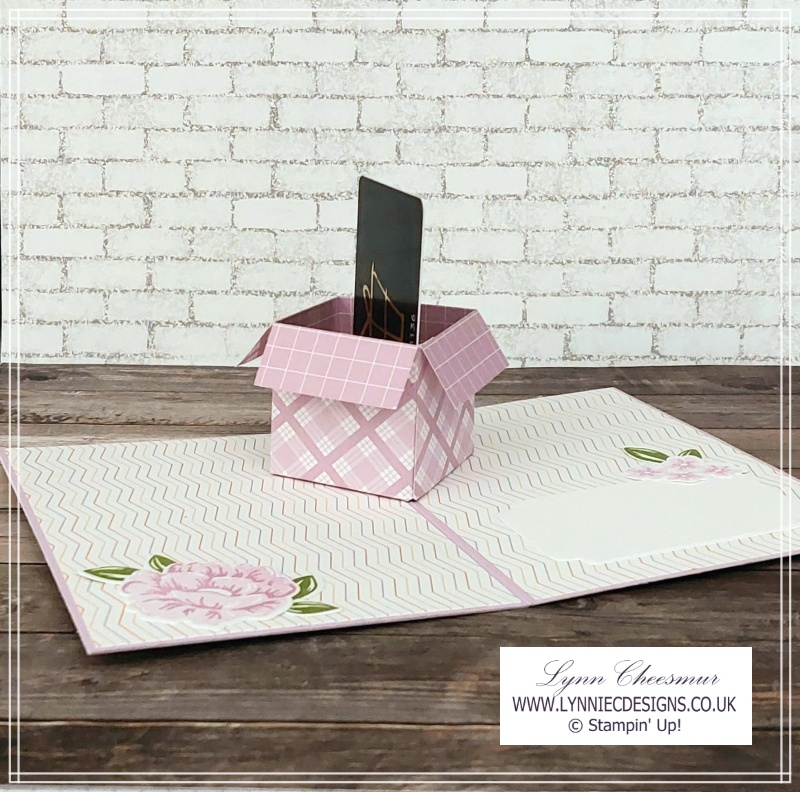 Surprise Pop Up Box in a card with Two-Tone Flora and Something Special bundles by Stampin' Up!