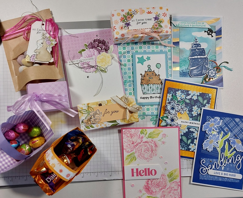 Team swaps from March 2023 featuring Stampin' Up! products