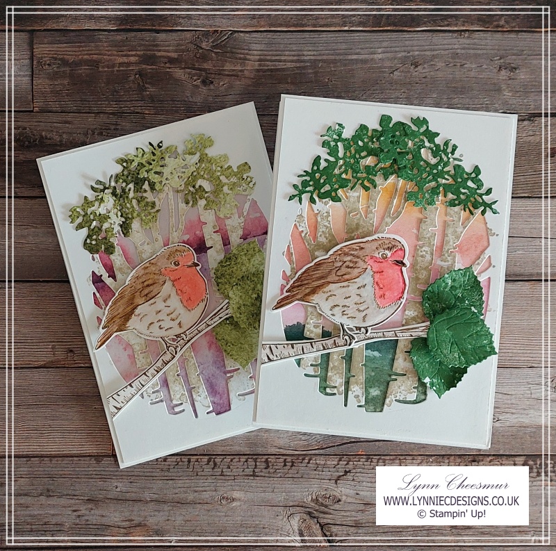 Two simple easel sympathy cards featuring Perched in a Tree and Something Fancy bundles by Stampin' Up!
