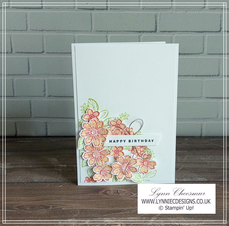 Birthday card featuring Petal Park Bundle and Something Fancy Bundle by Stampin' Up!