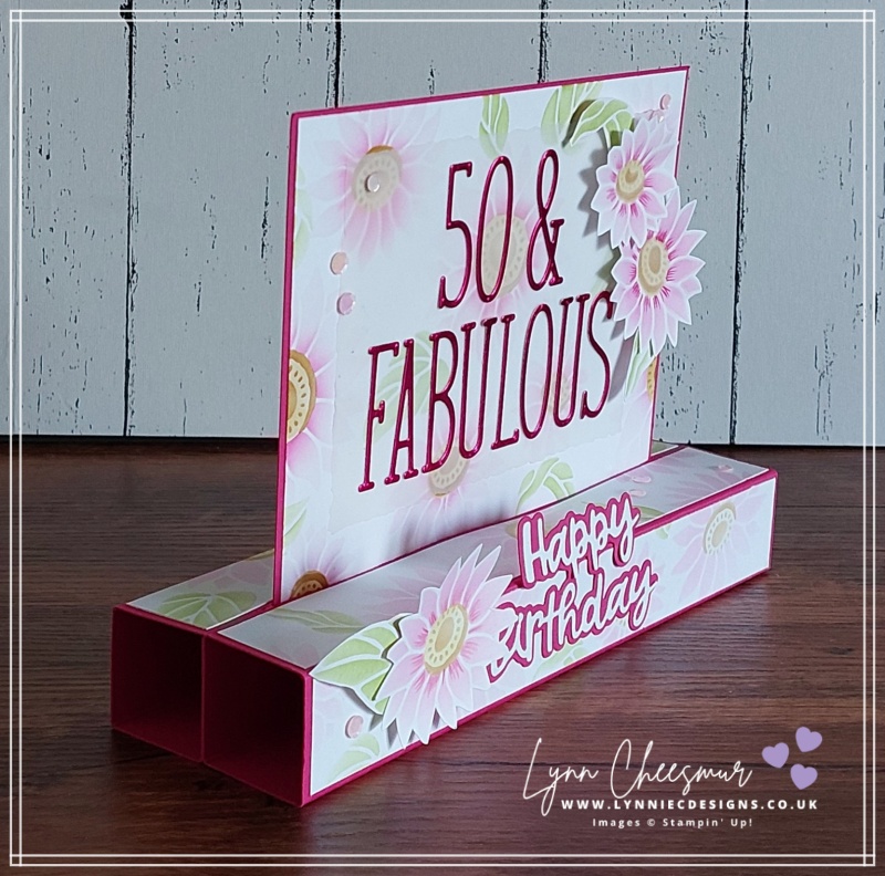 A large pop up card created with Abundant Beauty Decorative Masks by Stampin' Up!
