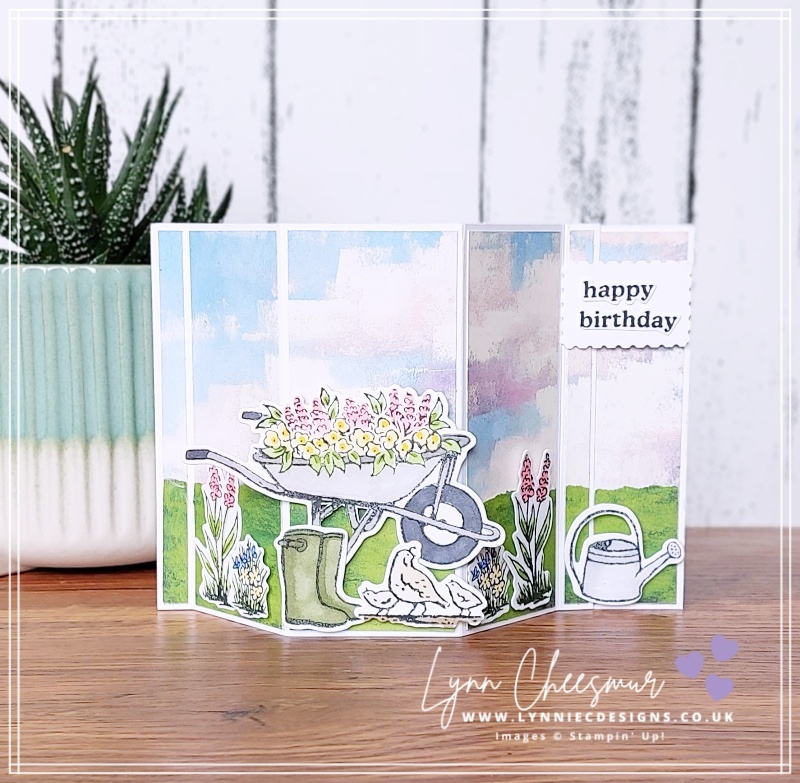 Bay Window card featuring Garden Meadow Bundle by Stampin' Up!