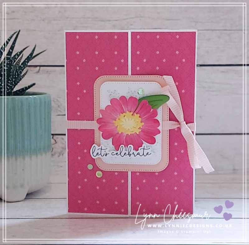 Floating Pop-Up birthday card featuring Simply Zinnia, Sentimental Park and Spotlight on Nature by Stampin' Up!