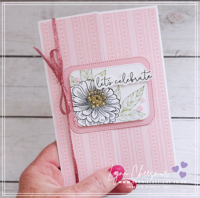 Floating Pop-Up birthday card featuring Simply Zinnia, Sentimental Park and Spotlight on Nature by Stampin' Up!