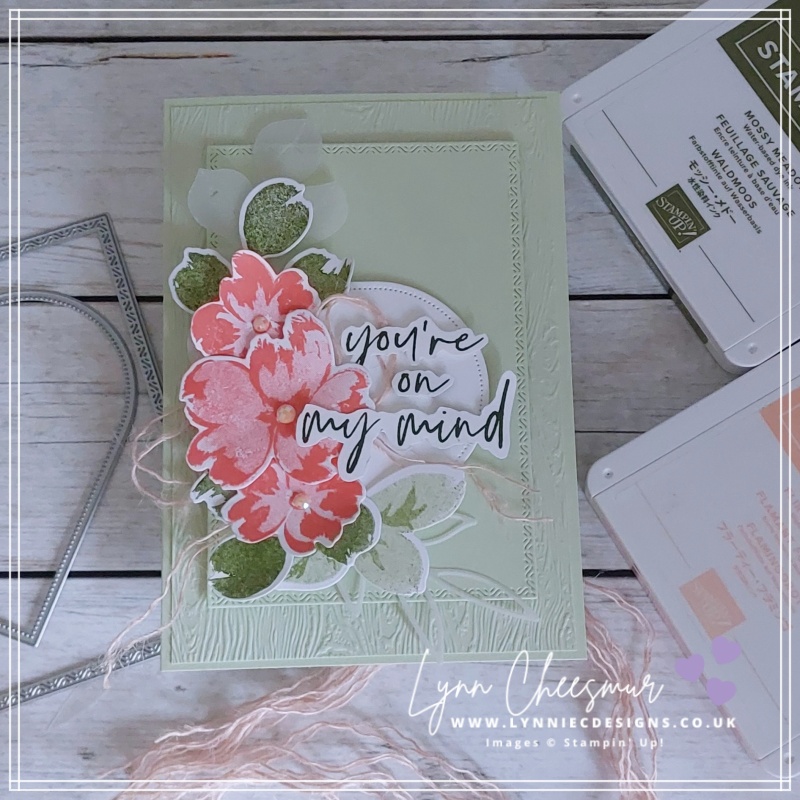 My card for this week's Global Design Project CASE the designer challenge featueres the Petals of Beauty Bundle by Stampin' Up!